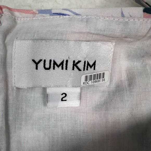 Yumi Kim Birch Dress Womens 2 Tie Spaghetti Straps Floral Bohemian Hippie Pink - Picture 3 of 9